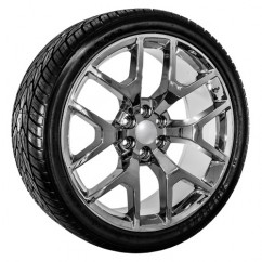 24 inch GMC truck Yukon Denali Sierra chrome wheels & Tires