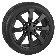 24 inch GMC truck Yukon Denali Sierra Black wheels rims and tires package